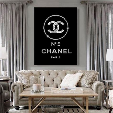 oeuvre d'art chanel|Chanel artwork wall.